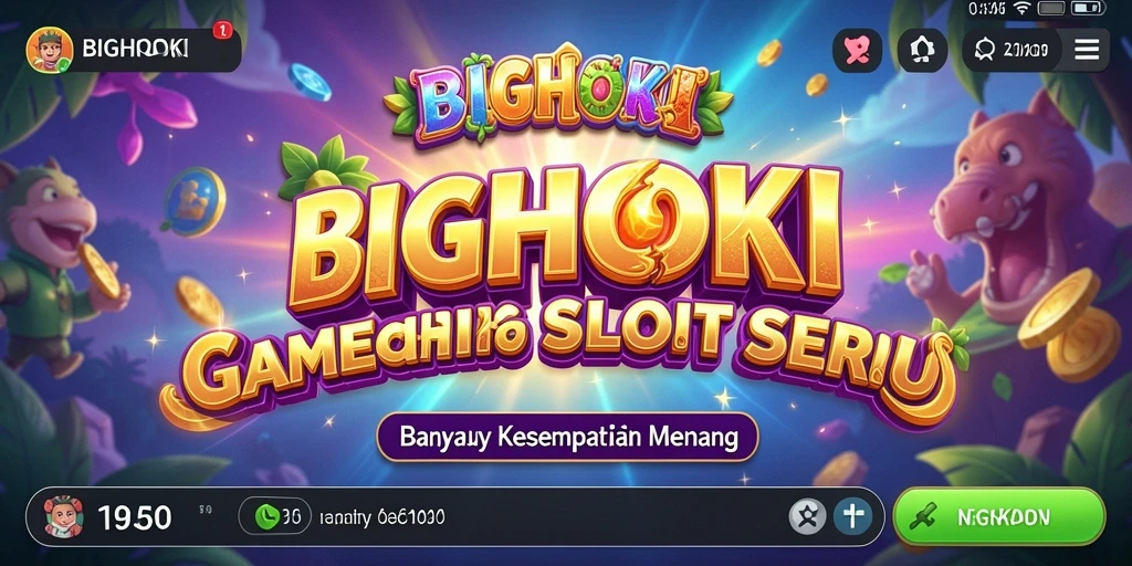 Tampilan gameplay BIGHOKI yang menarik dan penuh warna.