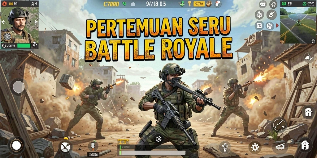Gameplay seru C7890 di arena Battle Royale.