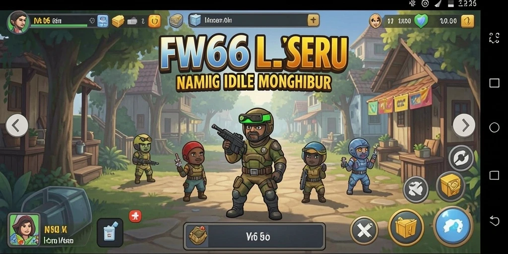 Tampilan gameplay FW66 yang menakjubkan dan menarik dengan elemen Idle yang interaktif.