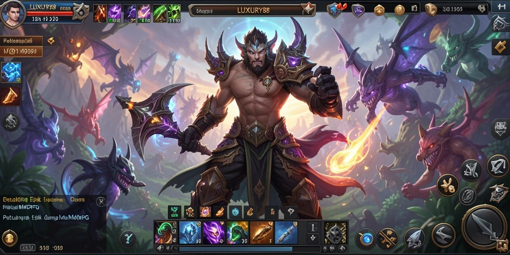 Tampilan menarik game LUXURY88 dengan aksi pertarungan mendebarkan.