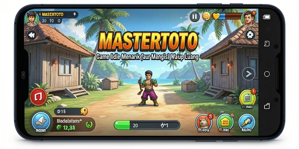 Tampilan utama gameplay MASTERTOTO dengan elemen Idle yang menarik.