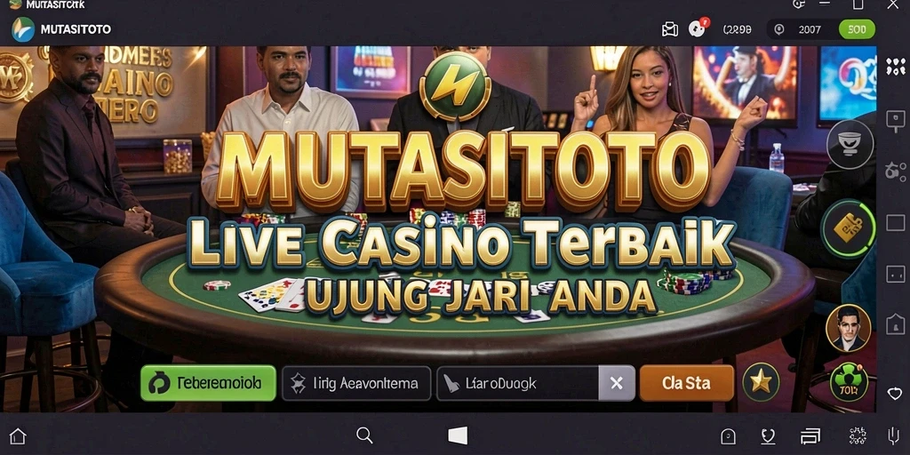 Tampilan grafis menarik dari gameplay Live Casino MUTASITOTO.