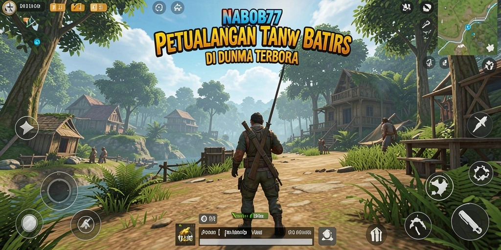 Screenshot NABOB77 menampilkan petualangan mendebarkan di dunia terbuka.
