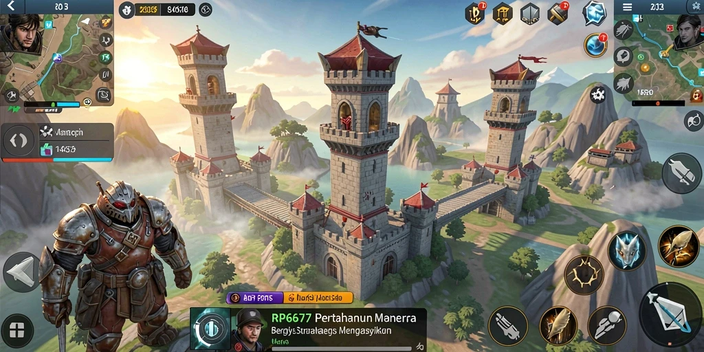 Gameplay seru dari RP6677 dengan strategi menara pertahanan.