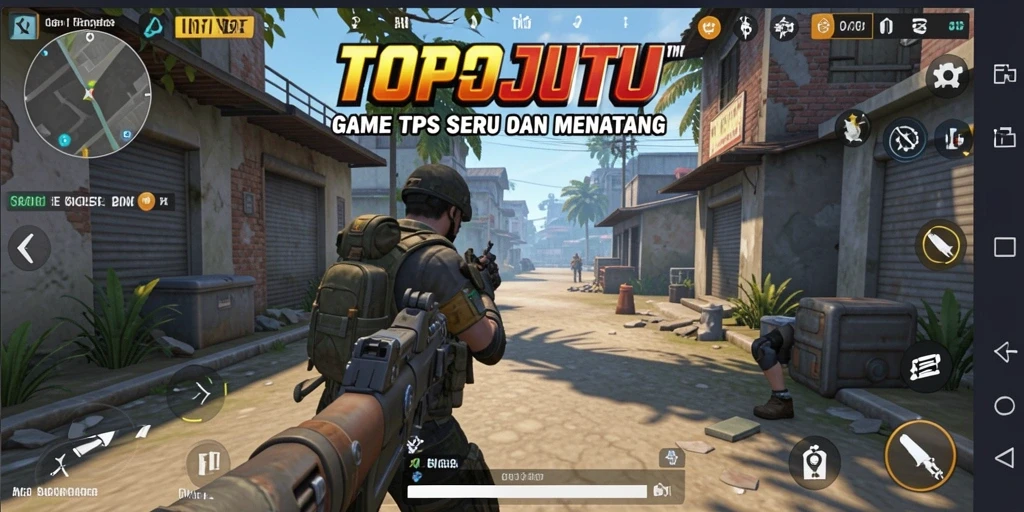 Tampilan gameplay TPS yang seru dan mendebarkan di TOPJITU.