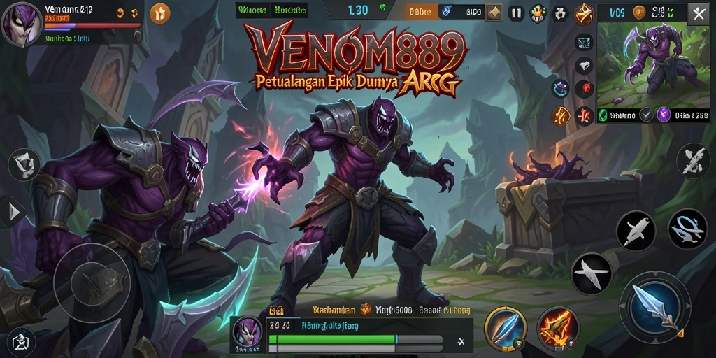 Gameplay ARPG dengan aksi seru dan strategis.